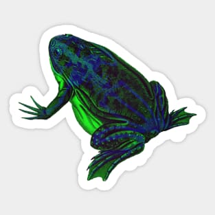 Skeleton Frog Interactive Green&Blue Filter By Red&Blue Sticker